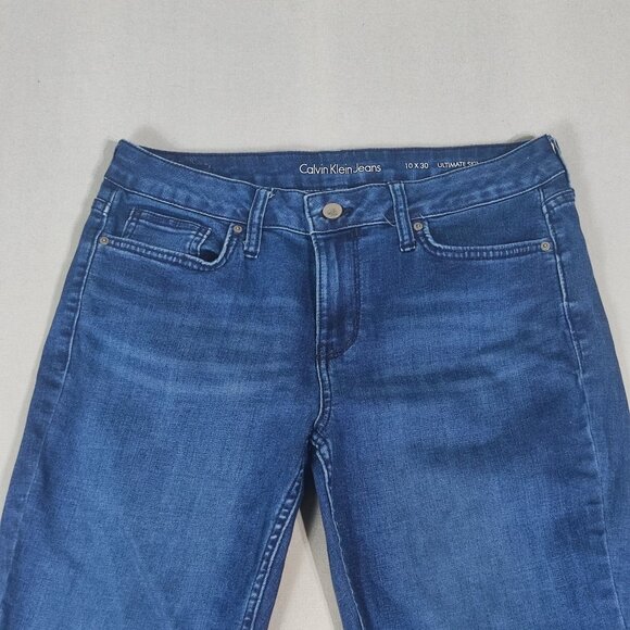 Calvin Klein Jeans women's size 10X30 Ultimate Skinny ink blue colour straight - Picture 2 of 15